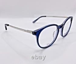 Juicy Couture JU 306 PJP Blue Silver Round Plastic Eyeglasses Frame 48-18-135