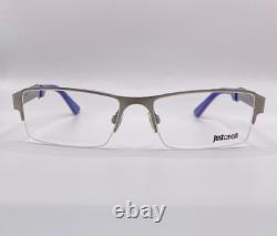 Just Cavalli JC450 008 Matte Silver Semi Rim Metal Eyeglasses Frame 55-17-140