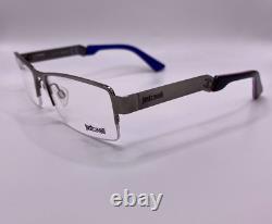 Just Cavalli JC450 008 Matte Silver Semi Rim Metal Eyeglasses Frame 55-17-140