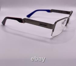 Just Cavalli JC450 008 Matte Silver Semi Rim Metal Eyeglasses Frame 55-17-140