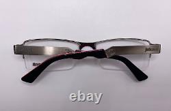 Just Cavalli JC450 008 Matte Silver Semi Rim Metal Eyeglasses Frame 55-17-140