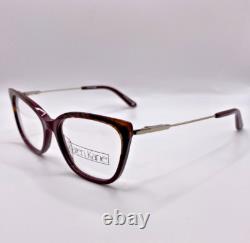 Karen Kane Loquat Wine Silver Cat Eye Plastic Eyeglasses Frame 53-16-140