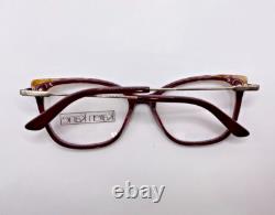 Karen Kane Loquat Wine Silver Cat Eye Plastic Eyeglasses Frame 53-16-140