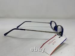 Kiki Boutique K2004 C1 47-19-140 Dark Blue/Silver Full Rim Eyeglasses Frame TO34