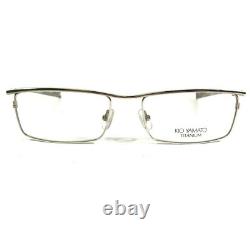 Kio Yamato KT-248 Eyeglasses Frames Gray Silver Rectangular Full Rim 54-17-131