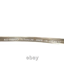Kio Yamato KT-248 Eyeglasses Frames Gray Silver Rectangular Full Rim 54-17-131