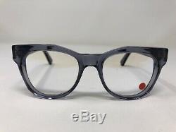 Kirk & Kirk Eyeglasses Frame France K6 Cady Silver Crystal Full Rim Plastic IF22