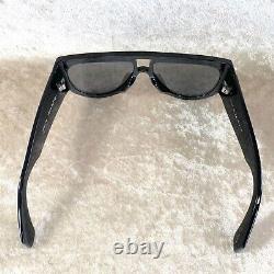 LOUIS VUITTON Sunglasses LV Logo Selby Black Silver Z1247E Italy with Case