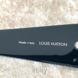 LOUIS VUITTON Sunglasses LV Logo Selby Black Silver Z1247E Italy with Case