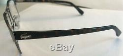 Lacoste Eyeglasses L2198 001 Black/Silver Full Rim Frame 55-18-145