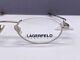 Lagerfeld Eyeglasses Frames Men Woman Round Oval Silver Half Rim France 4316