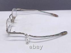 Lagerfeld Eyeglasses Frames Men Woman Round Oval Silver Half Rim France 4316