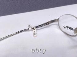 Lagerfeld Eyeglasses Frames Men Woman Round Oval Silver Half Rim France 4316