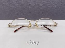 Lagerfeld Eyeglasses Frames Woman Round Oval Silver Gold Half Rim 4317 France