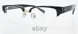 Lesca Lunetier Glasses Spectacles J. F. F Col. Black Silver half Rim Optic