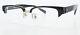 Lesca Lunetier Glasses Spectacles J. F. F Col. Black Silver Half Rim Optic