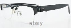 Lesca Lunetier Glasses Spectacles J. F. F Col. Black Silver half Rim Optic