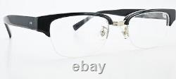 Lesca Lunetier Glasses Spectacles J. F. F Col. Black Silver half Rim Optic