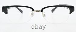 Lesca Lunetier Glasses Spectacles J. F. F Col. Black Silver half Rim Optic