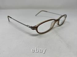 Lightec Eyeglasses Frames TECH 3310C 50-16-135 Brown/Silver Full Rim SU88