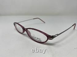 Lightec Eyeglasses Frames TECH 3330C 51-14-135 Purple/Silver Full Rim 009