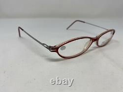 Lightec Eyeglasses Frames TECH 3330C 551-14-135 Red/Silver Full Rim EO37