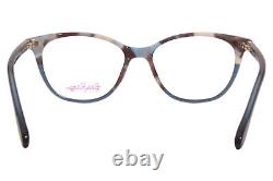 Lilly Pulitzer Bobbie TE Eyeglasses Women's Teal Full Rim Optical Frame 49mm