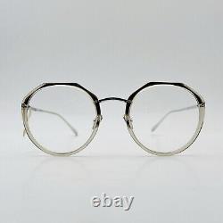 Linda Farrow eyeglasses Ladies Round Silver Transparent Titanium Mod. LFL 1052