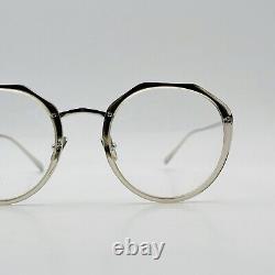 Linda Farrow eyeglasses Ladies Round Silver Transparent Titanium Mod. LFL 1052