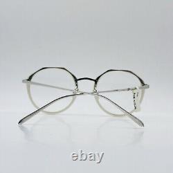 Linda Farrow eyeglasses Ladies Round Silver Transparent Titanium Mod. LFL 1052