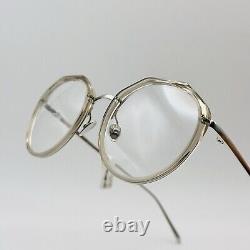 Linda Farrow eyeglasses Ladies Round Silver Transparent Titanium Mod. LFL 1052