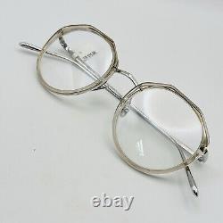 Linda Farrow eyeglasses Ladies Round Silver Transparent Titanium Mod. LFL 1052