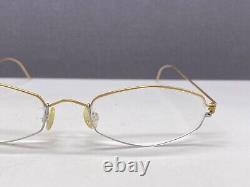 Lindberg Eyeglasses Frames woman Round Gold Silver Rectangular Air Rim Titanium