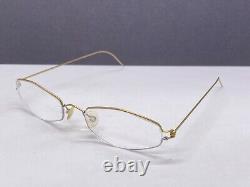 Lindberg Eyeglasses Frames woman Round Gold Silver Rectangular Air Rim Titanium