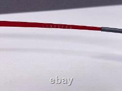 Lindberg Eyeglasses Frames woman Silver Red Rectangular half Rim 3008 Titan Slim