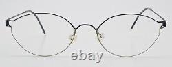 Lindberg Glasses Frame Agena Air Titanium Rim Bi-Coloured Royal Blue Silver Oval