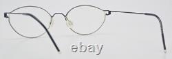 Lindberg Glasses Frame Agena Air Titanium Rim Bi-Coloured Royal Blue Silver Oval