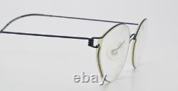 Lindberg Glasses Frame Agena Air Titanium Rim Bi-Coloured Royal Blue Silver Oval