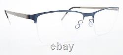 Lindberg Glasses Spectacles 7405 54-16 135 10 Half Rim Titanium Blue Silver Gray