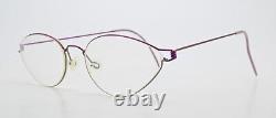 Lindberg Glasses Spectacles Air Titanium Rim Vintage Oval Magenta Satin Fine