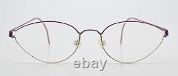 Lindberg Glasses Spectacles Air Titanium Rim Vintage Oval Magenta Satin Fine