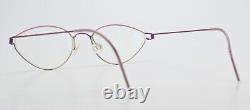 Lindberg Glasses Spectacles Air Titanium Rim Vintage Oval Magenta Satin Fine