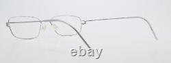 Lindberg Glasses Spectacles Jarl Col St Air Titanium Rim Silver Satin Rectangle