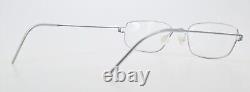 Lindberg Glasses Spectacles Jarl Col St Air Titanium Rim Silver Satin Rectangle