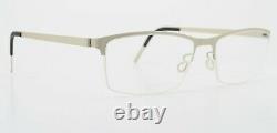 Lindberg Glasses Spectacles Mod. 7406 54-16 135 U38 half Rim Titan Silver Grey