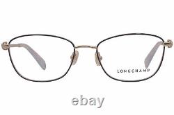 Longchamp LO2128 424 Eyeglasses Women's Blue/Silver Full Rim Optical Frame 52mm
