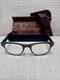 Lucas De Stael Oval Eyeglasses Frame Gray/silver With Cloth And Case