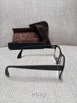 Lucas de Stael Oval Eyeglasses Frame Gray/Silver With Cloth And Case