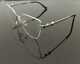 Luxury Men Eyeglass Metal Frame Half Rim Glasses Silver Black Cart Metal