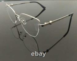 Luxury men Eyeglass metal Frame Half Rim Glasses Silver Black Cart Metal